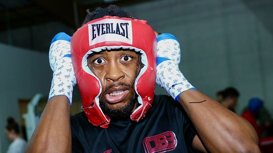 Keyshawn Davis says giving up marijuana ended his stomach issues, improved his confidence and helped him find God (Boxing). Photo by Mikey Williams/Top Rank